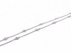 Modern diamond set trace chain necklace in 18kt white gold – Courtville Antiques