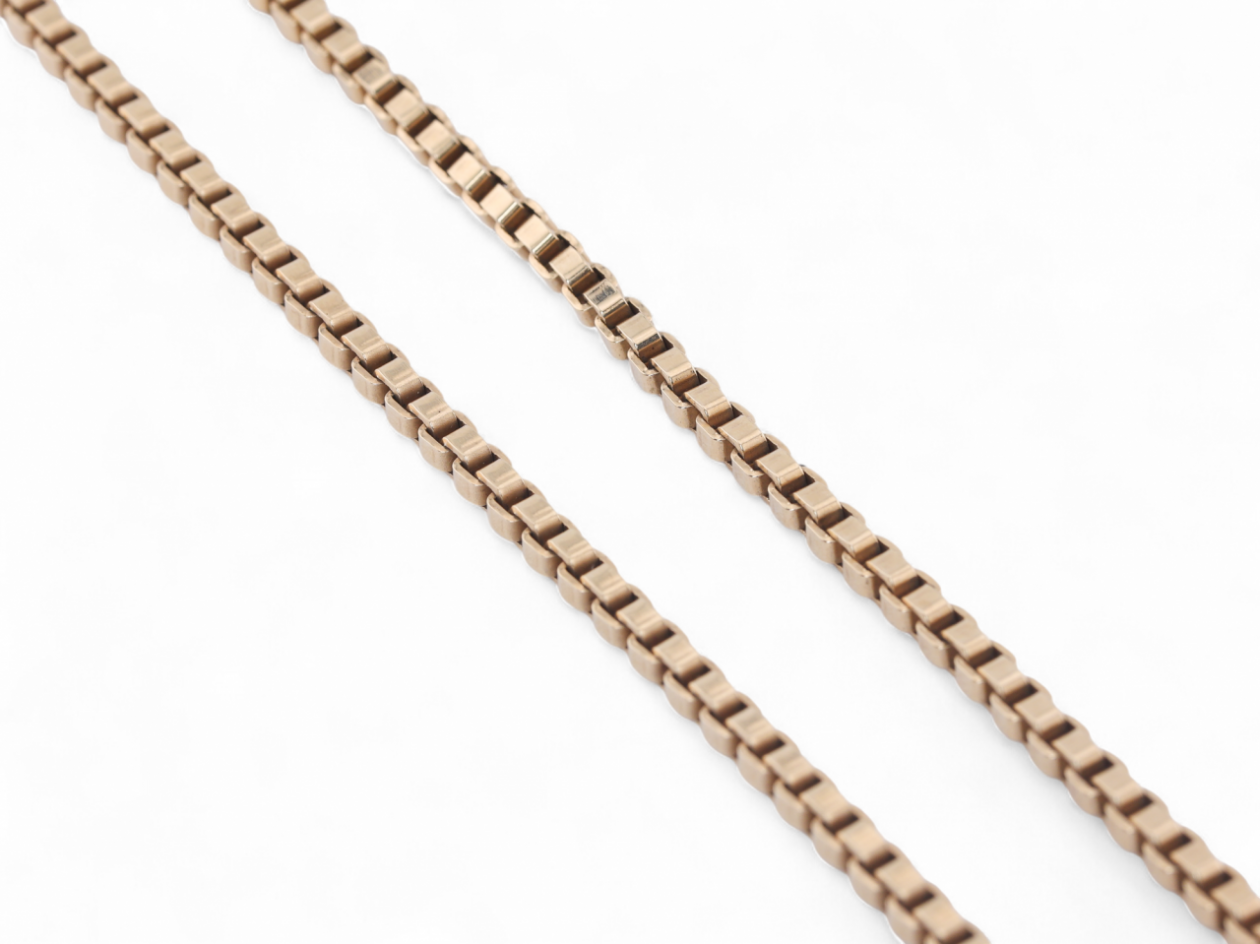 1970s Heavy Box Chain In 9kt Yellow Gold