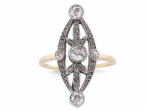 Edwardian navette-shaped ring