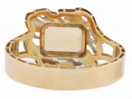 Vintage Statement 40.0ct Citrine Set Bangle