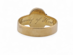 VictorianOval Mourning Locket Mourning Ring In 15kt Yellow Gold
