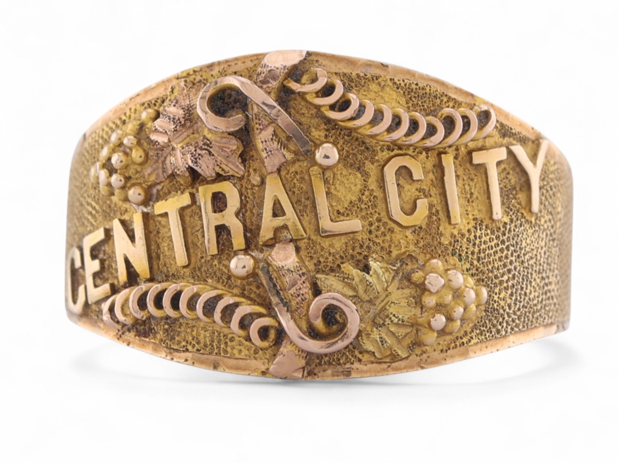Vintage 'Central City' Gilpin County, Colorado Ring In 14kt Yellow Gold