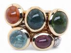 Multi-Coloured Tourmaline Cocktail Ring
