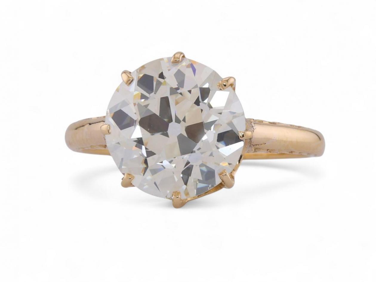 Victorian Old European Cut Diamond Solitaire Ring