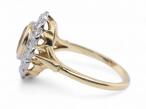 Imperial Topaz and Diamond Cluster Ring