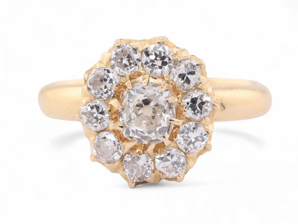 Diamond Cluster Ring