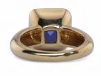 Vintage Bezel Set Iolite In 18kt Yellow Gold