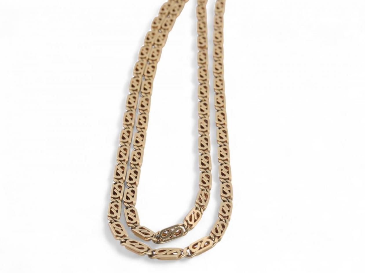1980s Fancy Link Chain In 18kt Yellow Gold