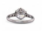 Vintage 2.00ct Transitional Cut Diamond Solitaire ring In Platinum