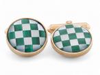 Malachite and Mother of Pearl Cufflinks