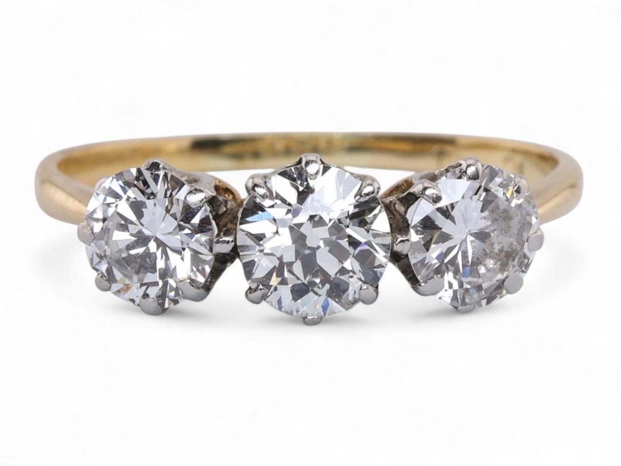 Diamond Three-Stone Ring
