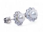 Pearl and Diamond Earrings