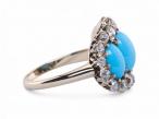 Turquoise and Diamond Ring