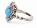 Turquoise and Diamond Ring