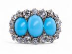 Turquoise and Diamond Ring
