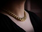 18kt Gold Curb Link Necklace