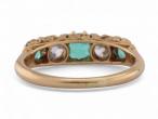 Emerald and Diamond 5-Stone Ring