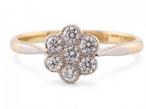 Edwardian Diamond Cluster Ring