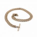 Vintage 9k gold T-bar chain