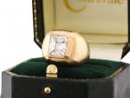 Asscher Cut Diamond Ring in 18k Yellow Gold