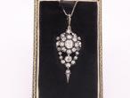 Antique Diamond Pendant Necklace