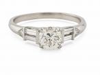 Diamond Solitaire Ring in Platinum