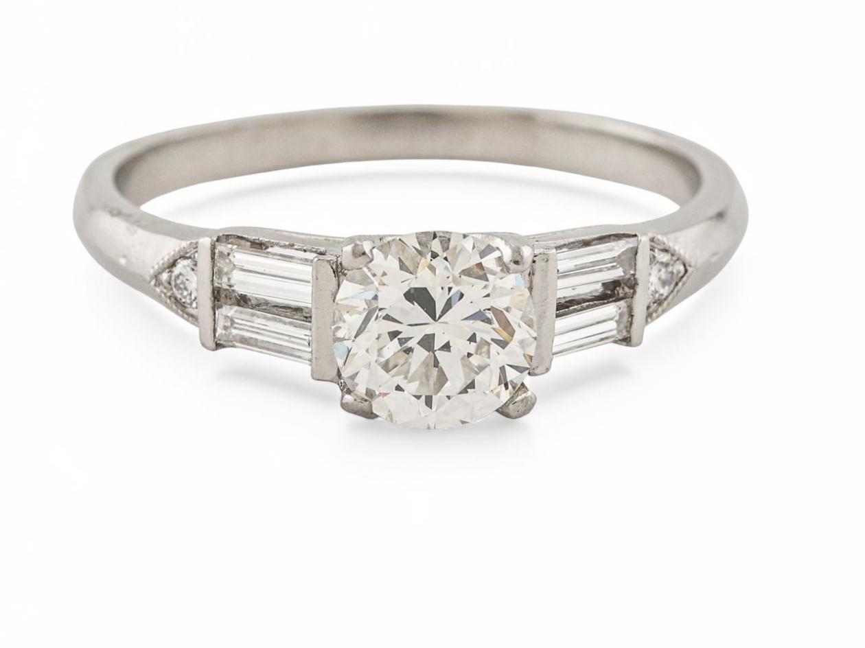 Diamond Solitaire Ring in Platinum