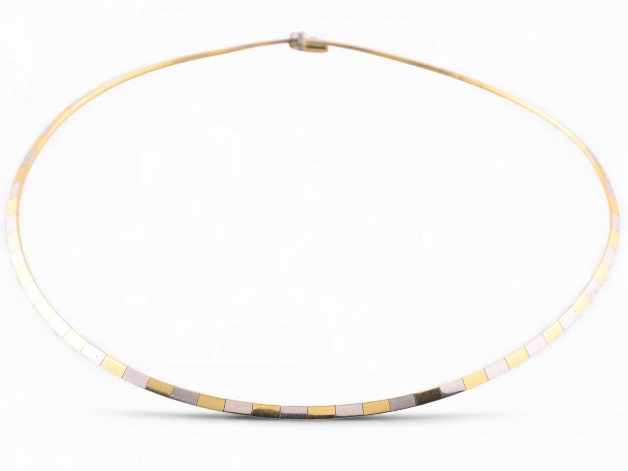 18k Italian Gold Choker Necklace