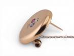 Late 19th century gem set brooch