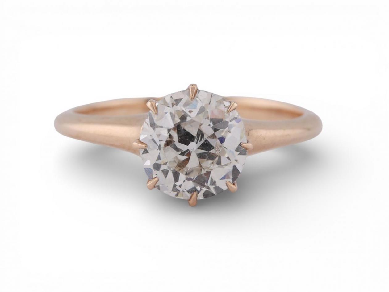 Early 20th century diamond single stone ring