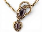 Victorian Garnet serpent necklace