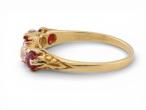 Victorian Ruby and Diamond Five-stone Ring in 18kt Yellow GoldVictorian Ruby and Diamond Five-stone Ring in 18kt Yellow GoldVictorian Ruby and Diamond Five-stone Ring in 18kt Yellow Gold