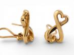 Tiffany & Co. Paloma Picasso Loving Heart 18ct Gold Earrings