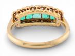 Art Deco 18ct Gold Emerald and Diamond Ring