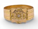 Victorian 18ct Gold Diamond Band Ring
