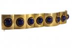 Gold and Lapis Lazuli Panel Bracelet