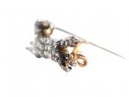 Victorian Diamond Running Dog Brooch