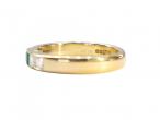 18ct Gold Emerald and Diamond Three Stone Band18ct Gold Emerald and Diamond Three Stone Band