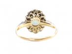 Edwardian Opal and Diamond Cluster Ring