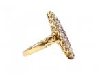 Victorian 18ct Gold Ruby and Diamond Navette Ring