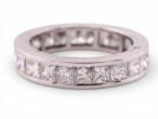 18ct White Gold Princess-Cut Diamond Full Eternity Ring18ct White Gold Princess-Cut Diamond Full Eternity Ring