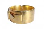 18ct Gold Pearl and Enamel Buckle Bangle