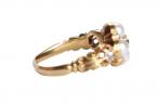 18ct Gold Pearl and Diamond Cluster Ring