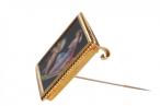 18ct Gold Cupid and Venus Enamel Brooch18ct Gold Cupid and Venus Enamel Brooch