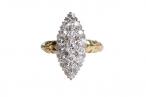 18ct Gold Diamond Marquise Ring