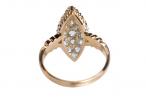 18ct Gold Diamond Marquise Ring
