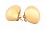 A pair of bombé-form dome earrings
