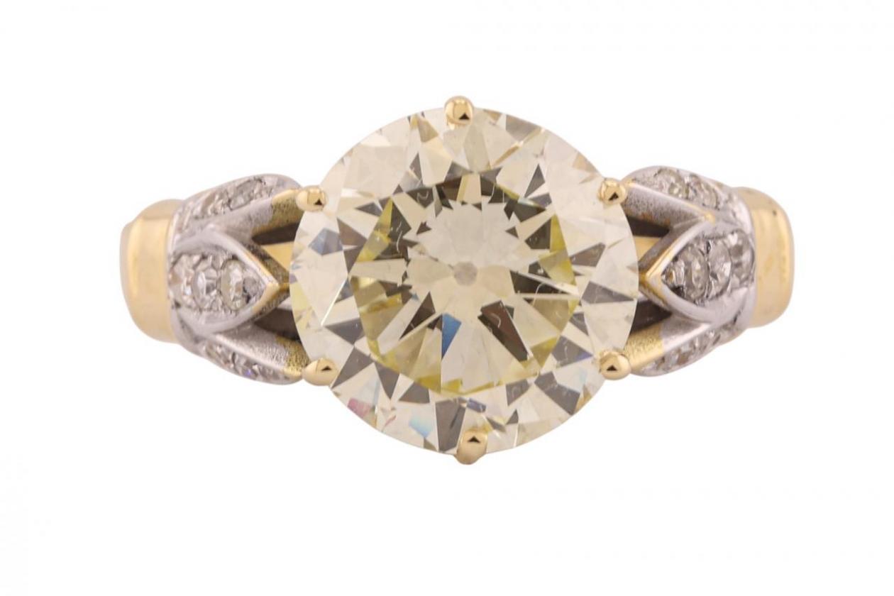yellow diamond engagement ring