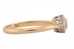18kt Yellow Gold Old European Cut Diamond Solitaire Ring