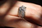 18kt Yellow and White Gold Diamond Bombé Ring